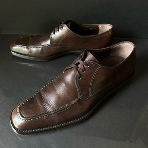 Men’s Salvatore Ferragamo studio brown leather shoes 7.5 D.